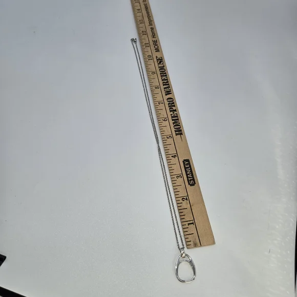 James Avery Silver Oval Pendant Necklace - Picture 5 of 6